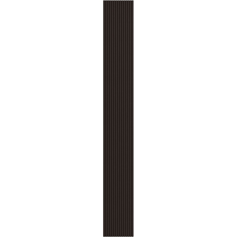 Mexen Ovalo 03 flexible grooved wall slats 280 x 36 cm, technical veneer, Black Oak - S130-280-03-046