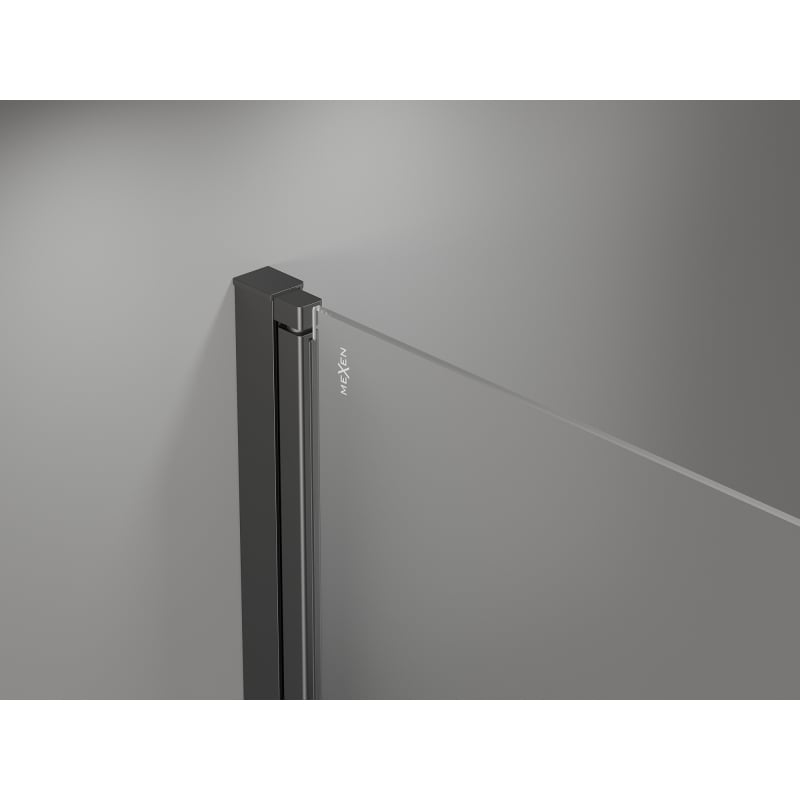 Mexen Mist-F folding shower door right 80 cm, transparent, gun metal - 8A6-080-000-95-00-P