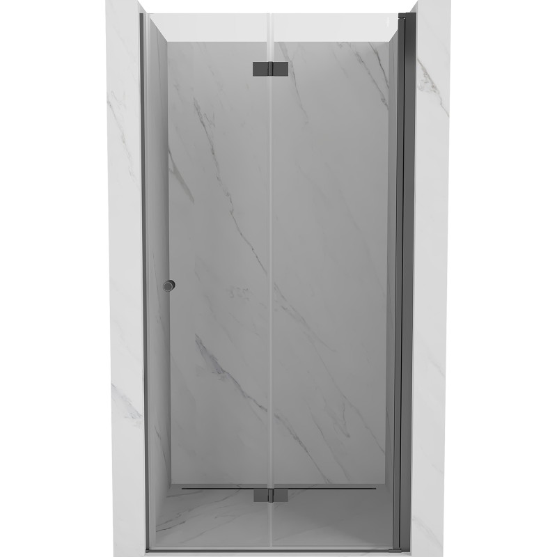 Mexen Mist-F folding shower door right 100 cm, transparent, gun metal - 8A6-100-000-95-00-P