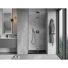 Mexen Mist-F folding shower door right 105 cm, transparent, gun metal - 8A6-105-000-95-00-P