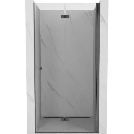 Mexen Mist-F folding shower door right 115 cm, transparent, gun metal - 8A6-115-000-95-00-P