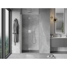 Mexen Mist-F folding shower door left 90 cm, transparent, brushed nickel - 8A6-090-000-97-00-L