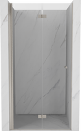 Mexen Mist-F left folding shower door 115 cm, transparent, brushed nickel - 8A6-115-000-97-00-L