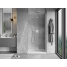 Mexen Mist-F folding shower door right 60 cm, transparent, brushed nickel - 8A6-060-000-97-00-P