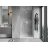 Mexen Mist-F folding shower door right 65 cm, transparent, brushed nickel - 8A6-065-000-97-00-P