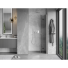Mexen Mist-F folding shower door right 65 cm, transparent, brushed nickel - 8A6-065-000-97-00-P