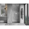 Mexen Mist-F folding shower door right 65 cm, transparent, brushed nickel - 8A6-065-000-97-00-P