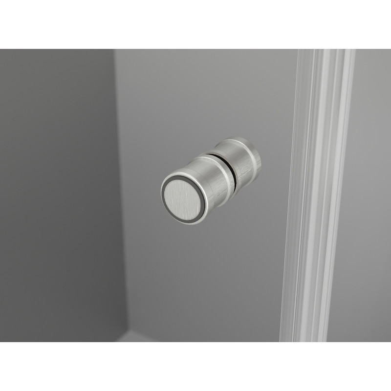 Mexen Mist-F folding shower door right 75 cm, transparent, brushed nickel - 8A6-075-000-97-00-P