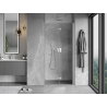 Mexen Mist-F folding shower door right 80 cm, transparent, brushed nickel - 8A6-080-000-97-00-P
