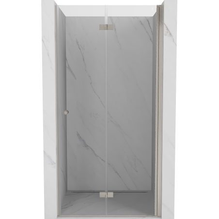 Mexen Mist-F folding right shower door 110 cm, transparent, brushed nickel - 8A6-110-000-97-00-P