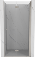 Mexen Mist-F folding shower door right 115 cm, transparent, brushed nickel - 8A6-115-000-97-00-P