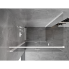 Mexen Mist-F folding shower cabin left 75 x 80 cm, transparent, white - 8A6T-075-080-20-00-L