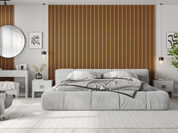Mexen Lam-F Slim 01 acoustic wall slats 280 x 36.5 cm, felt 9 mm, technical veneer, Natural Oak - S107-280-01-042