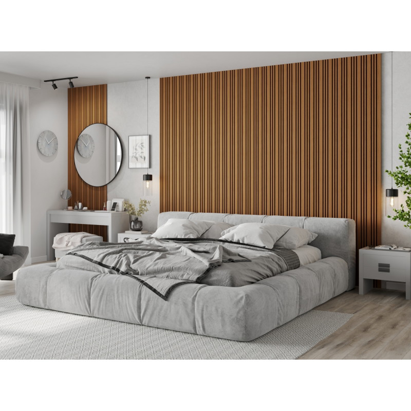 Mexen Lam-F Slim 01 acoustic wall slats 280 x 36.5 cm, felt 9 mm, technical veneer, Natural Oak - S107-280-01-042