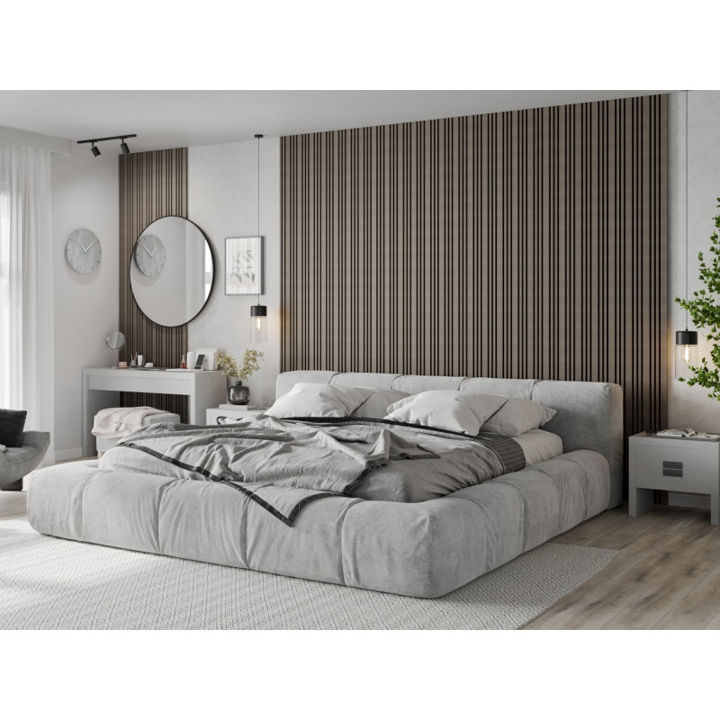 Mexen Lam-F Slim 01 acoustic wall slats 280 x 36.5 cm, 9 mm felt, technical veneer, Gray Oak - S107-280-01-043