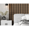 Mexen Lam-F Slim 01 acoustic wall slats 280 x 36.5 cm, felt 9 mm, technical veneer, Dark Walnut - S107-280-01-044