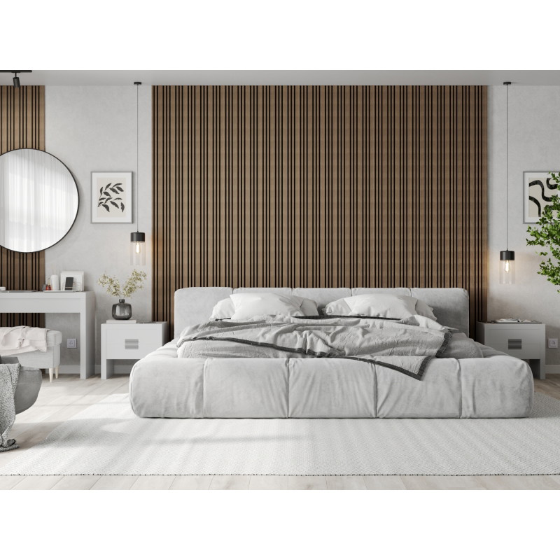 Mexen Lam-F Slim 01 acoustic wall slats 280 x 36.5 cm, felt 9 mm, technical veneer, Dark Walnut - S107-280-01-044