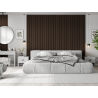 Mexen Lam-F Slim 01 acoustic wall slats 280 x 36.5 cm, 9 mm felt, technical veneer, Mocca Oak - S107-280-01-045