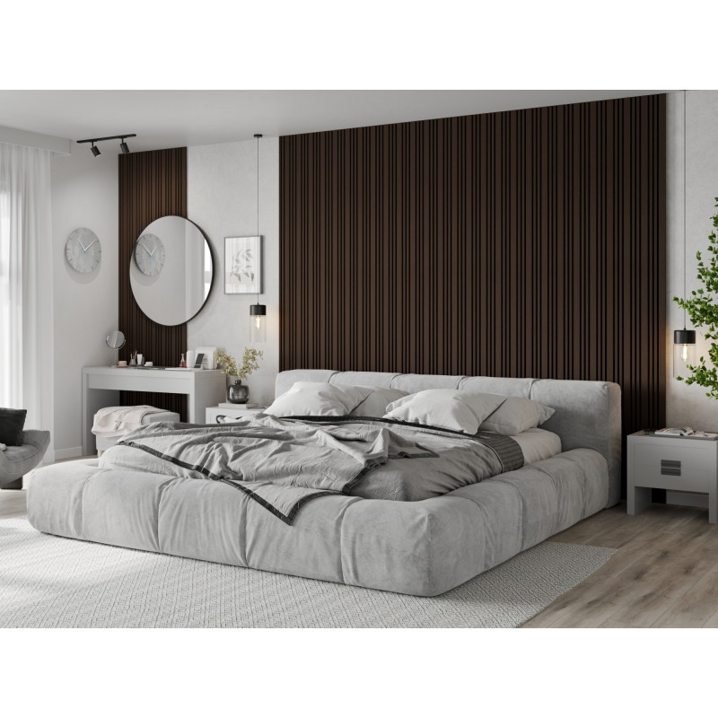 Mexen Lam-F Slim 01 acoustic wall slats 280 x 36.5 cm, 9 mm felt, technical veneer, Mocca Oak - S107-280-01-045