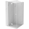 Mexen Mist-F folding shower enclosure left 95 x 95 cm, transparent, white - 8A6T-095-095-20-00-L