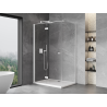 Mexen Mist-F folding shower cabin left 110 x 95 cm, transparent, white - 8A6T-110-095-20-00-L