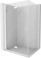 Mexen Mist-F folding shower cabin left 120 x 100 cm, transparent, white - 8A6T-120-100-20-00-L