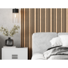 Mexen Lam-F Slim 01 acoustic wall slats 280 x 36.5 cm, 9 mm felt, technical veneer, Bleached Oak - S107-280-01-040