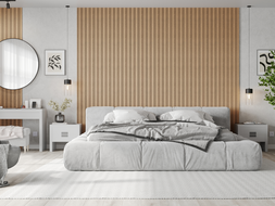 Mexen Lam-F Acoustic Wall Slats 275 x 30 cm, 8 mm Felt, Technical Veneer, Golden Oak - S105-275307-3015-003