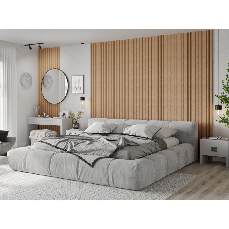 Mexen Lam-F Nano 01 acoustic wall slats 280 x 32.4 cm, 9 mm felt, technical veneer, Bleached Oak - S108-280-01-040