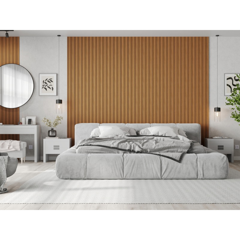 Mexen Lam-F Nano 01 acoustic wall slats 280 x 32.4 cm, 9 mm felt, technical veneer, Natural Oak - S108-280-01-042