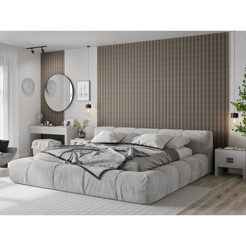 Mexen Lam-F Nano 01 acoustic wall slats 280 x 32.4 cm, 9 mm felt, technical veneer, Gray Oak - S108-280-01-043