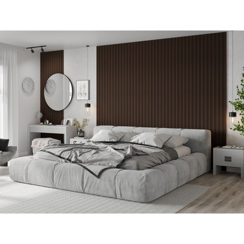Mexen Lam-F Nano 01 acoustic wall slats 280 x 32.4 cm, 9 mm felt, technical veneer, Mocca Oak - S108-280-01-045