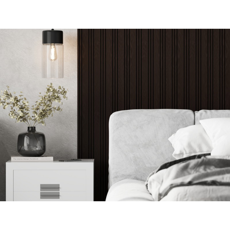 Mexen Lam-F Nano 01 acoustic wall slats 280 x 32.4 cm, felt 9 mm, technical veneer, Black Oak - S108-280-01-046