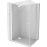Mexen Mist-F foldable shower cabin left 95 x 110 cm, transparent, white - 8A6T-095-110-20-00-L