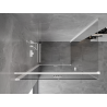 Mexen Mist-F folding shower enclosure left 90 x 120 cm, transparent, white - 8A6T-090-120-20-00-L