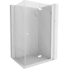 Mexen Mist-F folding shower enclosure right 100 x 70 cm, transparent, white - 8A6T-100-070-20-00-P