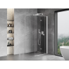 Mexen Mist-F folding shower enclosure right 75 x 75 cm, transparent, white - 8A6T-075-075-20-00-P