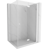 Mexen Mist-F folding shower enclosure right 105 x 80 cm, transparent, white - 8A6T-105-080-20-00-P