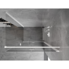 Mexen Mist-F folding shower cabin right 105 x 90 cm, transparent, white - 8A6T-105-090-20-00-P