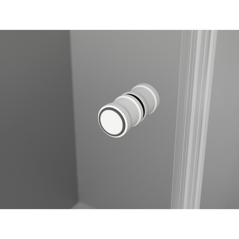 Mexen Mist-F folding shower cabin right 110 x 90 cm, transparent, white - 8A6T-110-090-20-00-P