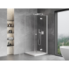 Mexen Mist-F folding shower enclosure right 100 x 100 cm, transparent, white - 8A6T-100-100-20-00-P