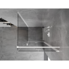 Mexen Mist-F folding shower enclosure right 100 x 100 cm, transparent, white - 8A6T-100-100-20-00-P