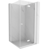 Mexen Mist-F folding shower enclosure right 100 x 100 cm, transparent, white - 8A6T-100-100-20-00-P