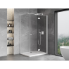 Mexen Mist-F folding shower cabin right 75 x 120 cm, transparent, white - 8A6T-075-120-20-00-P