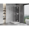 Mexen Mist-F folding shower cabin right 120 x 120 cm, transparent, white - 8A6T-120-120-20-00-P