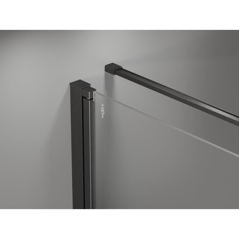 Mexen Mist-F folding shower enclosure left 105 x 75 cm, transparent, gun gray brushed - 8A6T-105-075-66-00-L