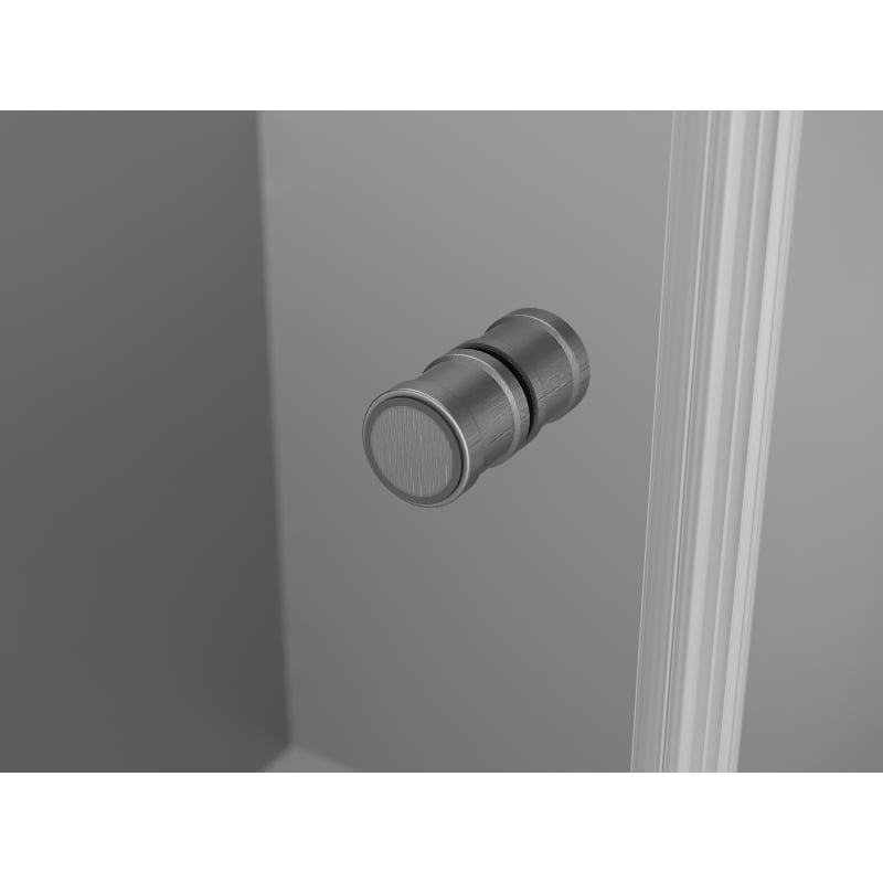 Mexen Mist-F folding shower cabin left 85 x 85 cm, transparent, brushed gun gray - 8A6T-085-085-66-00-L