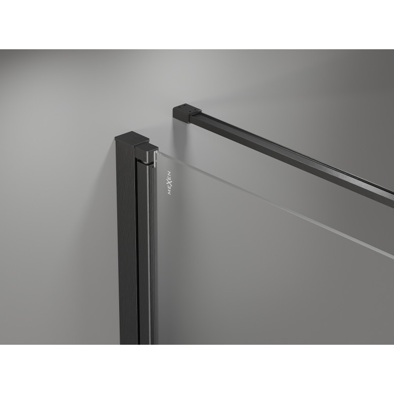 Mexen Mist-F folding shower enclosure left 120 x 95 cm, transparent, gun gray brushed - 8A6T-120-095-66-00-L