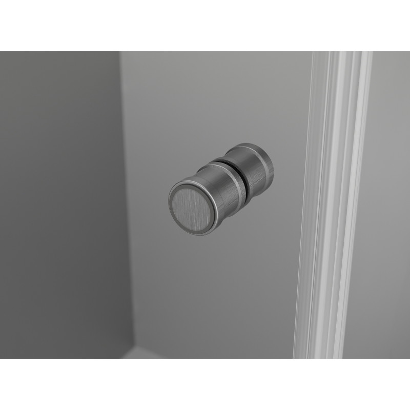 Mexen Mist-F folding shower enclosure left 120 x 95 cm, transparent, gun gray brushed - 8A6T-120-095-66-00-L