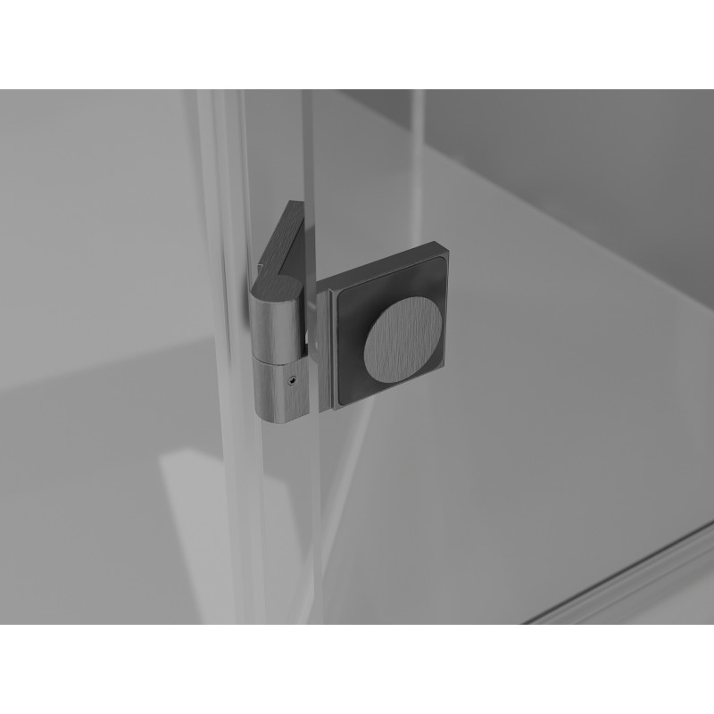 Mexen Mist-F folding shower enclosure left 120 x 95 cm, transparent, gun gray brushed - 8A6T-120-095-66-00-L